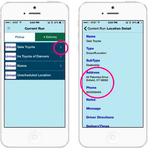 Finding Delivery Addresses in the Mobile App