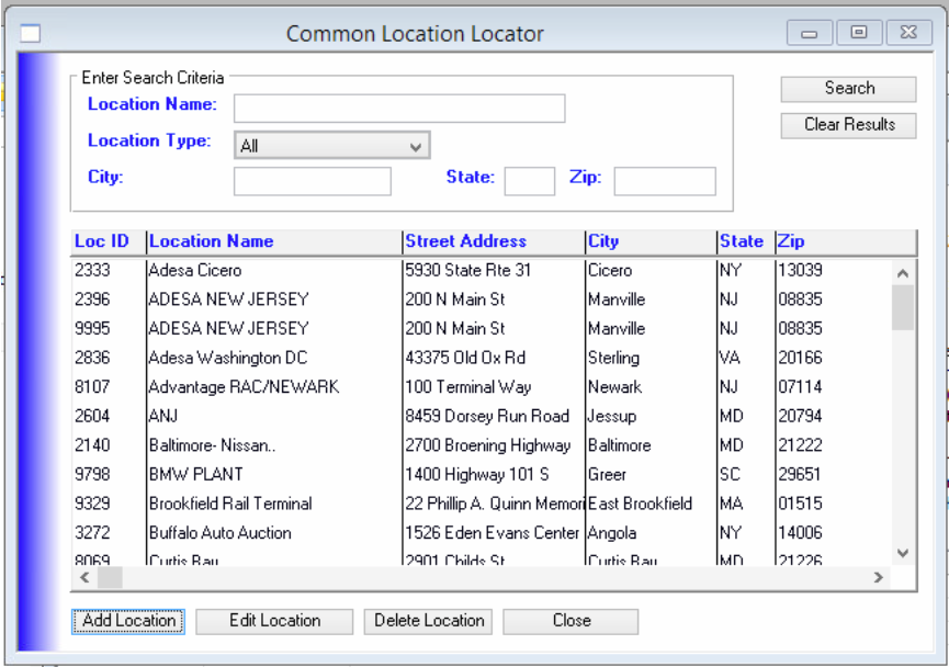 Setting Up Common Locations and Mappings