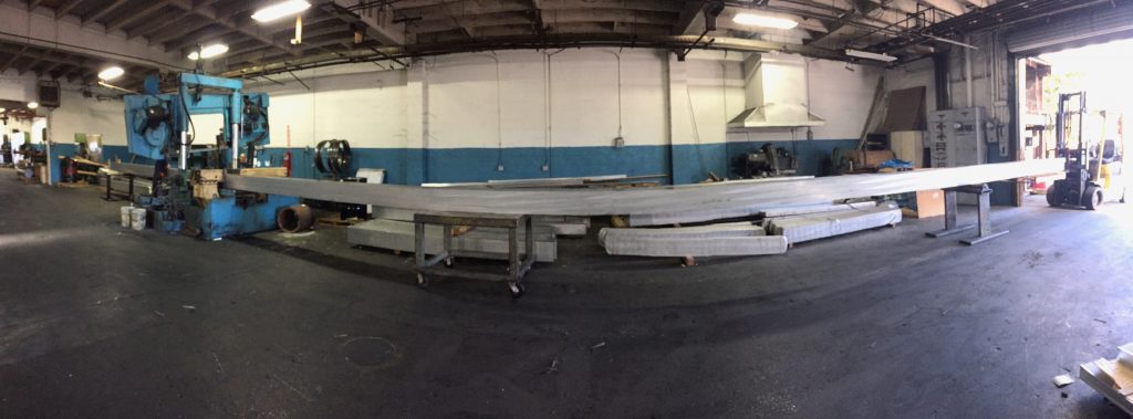 900" long aluminum plate